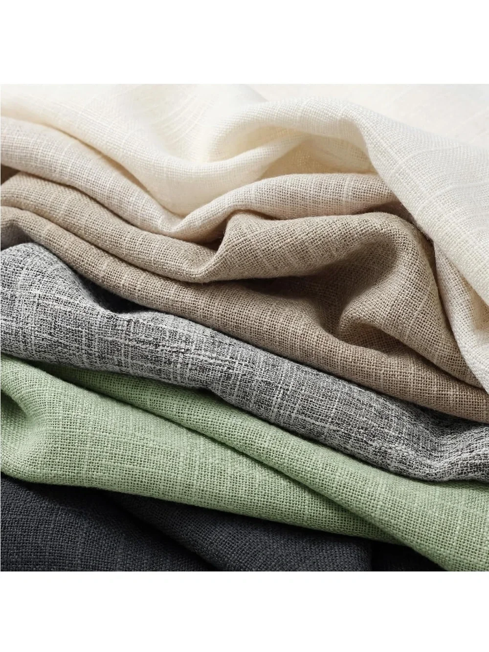 NEW Linen Rectangle Tablecloth, Sage Green Waterproof. Large. Heavy. Farmhouse.